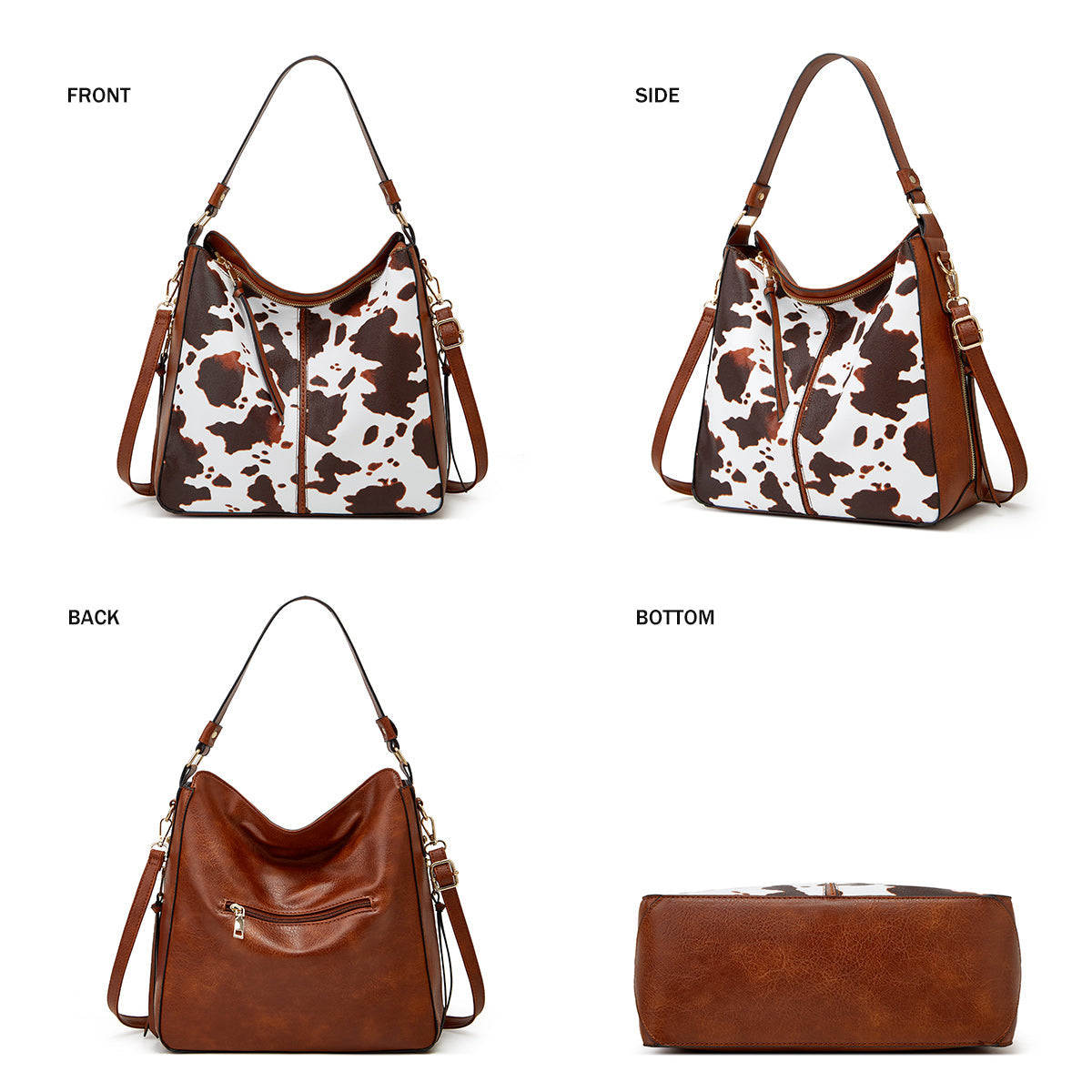 Bolso Hobo Antirrobo Maya + Cartera de Regalo