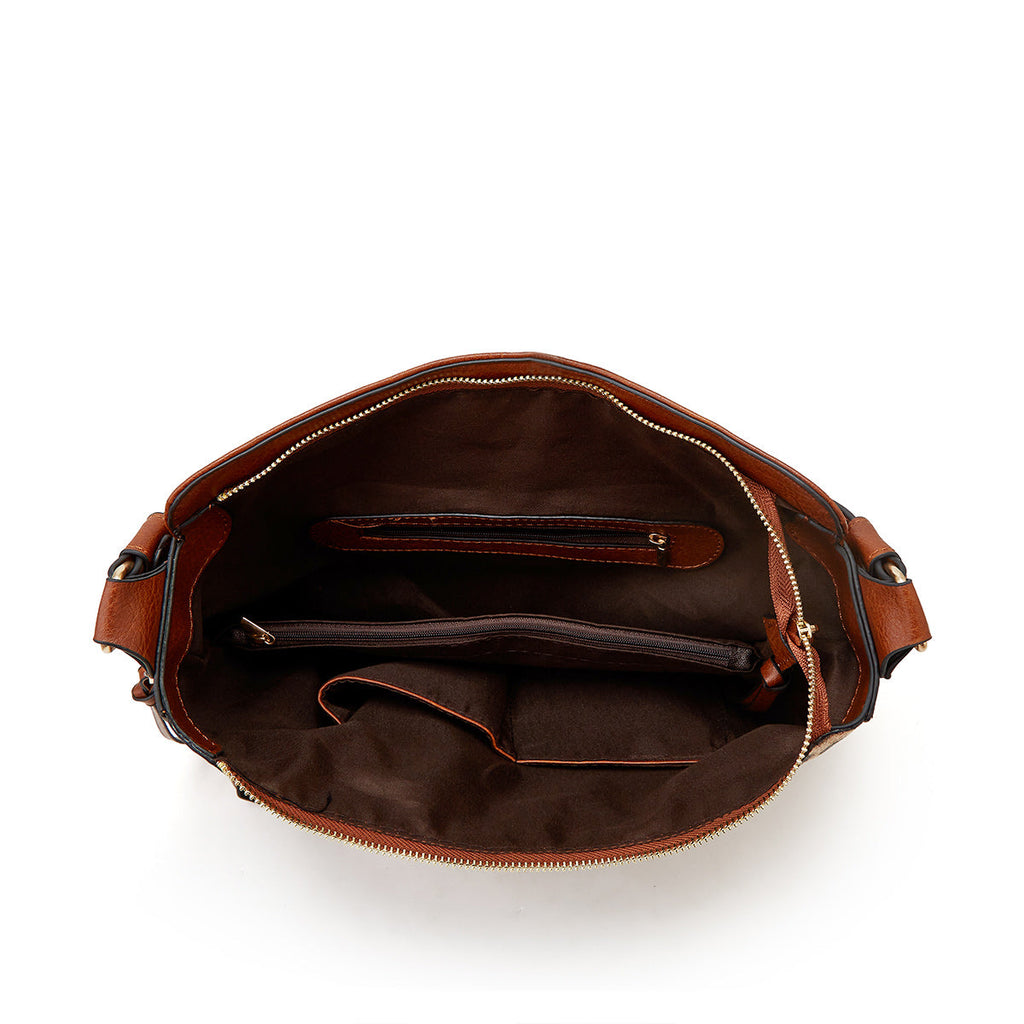 Bolso Hobo Antirrobo Maya + Cartera de Regalo