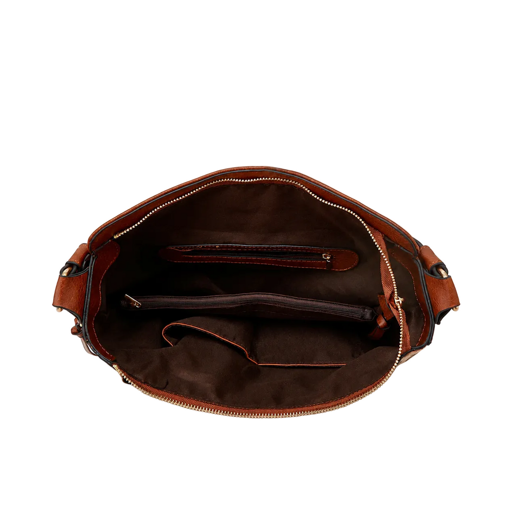 Bolso Hobo Antirrobo Maya + Cartera de Regalo