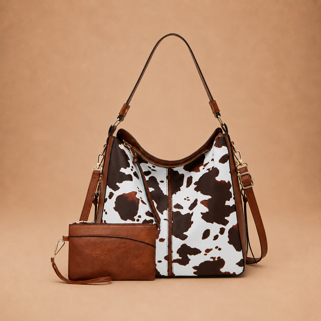 Bolso Hobo Antirrobo Maya + Cartera de Regalo