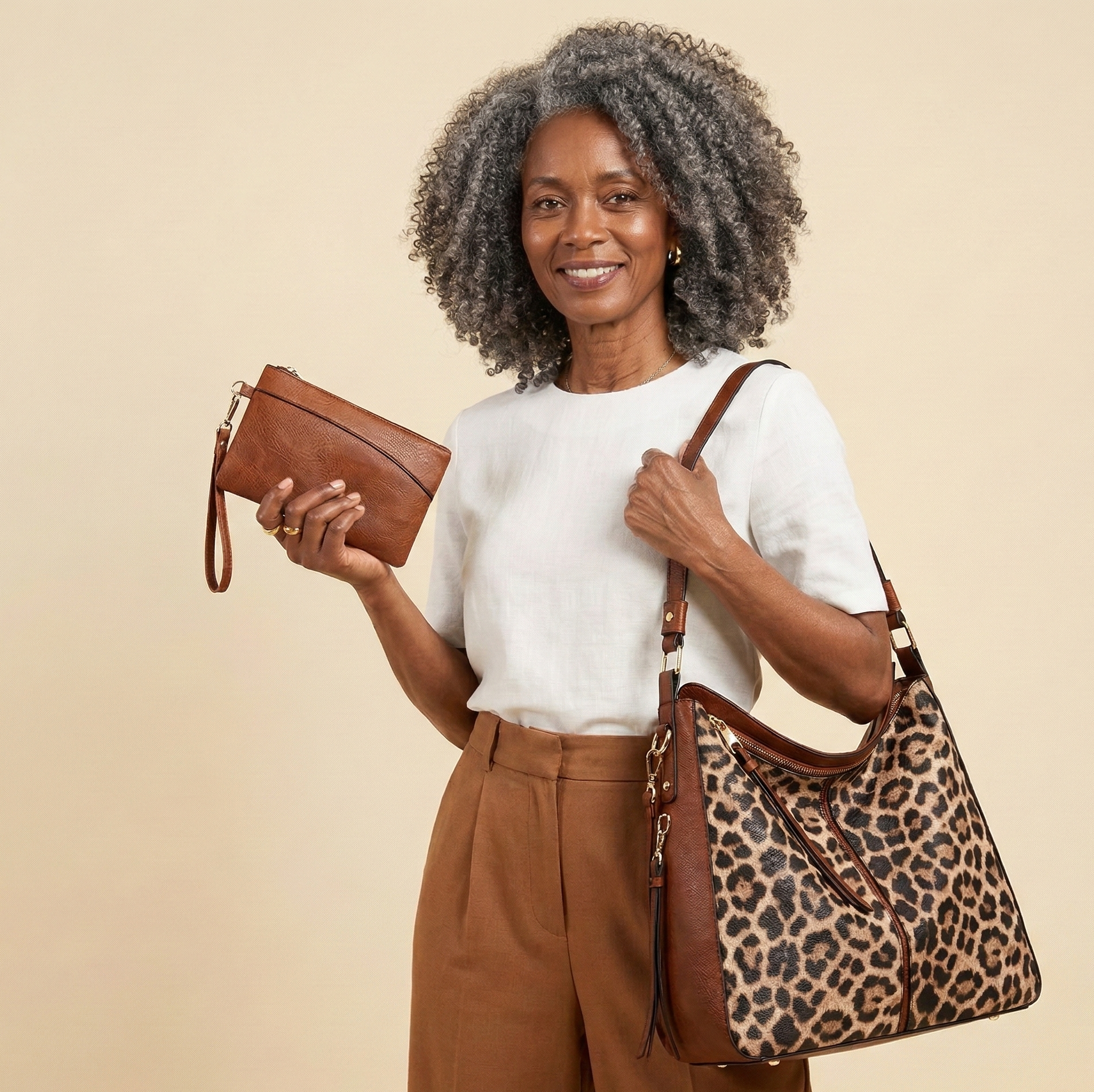 Bolso Hobo Antirrobo Maya + Cartera de Regalo