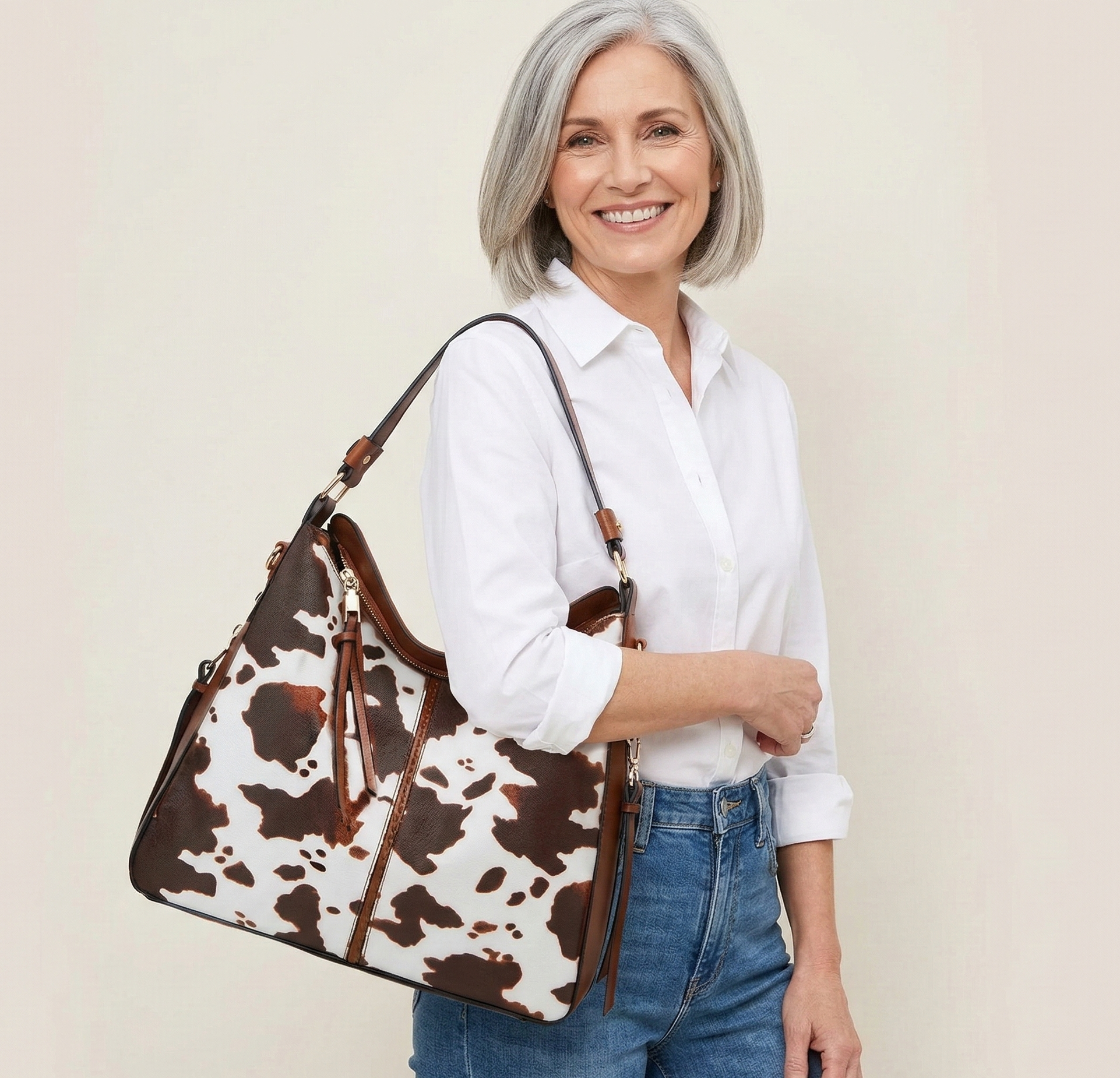 Bolso Hobo Antirrobo Maya + Cartera de Regalo